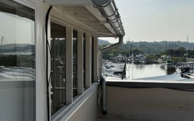 Strong, Stylish Gutters for a Chesapeake Bay Marina